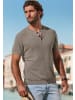 John Devin Kurzarmshirt in taupe