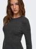 ONLY Strickkleid in Dark Grey Melange