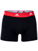 adidas Boxershort 3er Pack in Schwarz/Rot/Braun/Lila