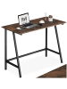 tectake Schreibtisch Newton 100 x 50 x 77 cm, Industrial Holz dunkel, rustikal