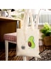 Mr. & Mrs. Panda Tragetasche Avocado Tanzen ohne Spruch in Creme