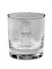 Mr. & Mrs. Panda Whiskey Glas Pinguin Kokosnuss mit Spruch in Transparent
