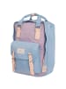 Doughnut Macaroon 16 - Rucksack 38 cm (mustard) in lilac x light blue