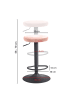 KADIMA DESIGN Barhocker | Höhenverstellbar 58-79cm, Eisen, Samt in Rosa