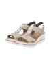 rieker Keil-Sandalen mit Gummibändern Beige