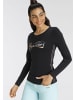 Kangaroos Langarmshirt in schwarz