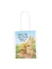 Mr. & Mrs. Panda Shopping Tasche Hase Pommes Design mit Spruch in Weiß