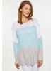 usha BLUE LABEL Damen Pullover in Weiss hellblau grau