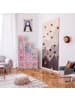 relaxdays Kinder-Steckregal in Rosa - (B)110 x (H)145 x (T)37 cm