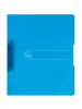 Herlitz Ringbuch A4 2 Ringe PP 25mm blau transparent to go
