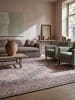 KADIMA DESIGN Teppich Flachgewebe Pflegeleicht HURST Orientalisch Medallion Muster in Rosa