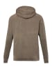 John F. Gee Sweatjacke in braun grau