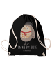 Mr. & Mrs. Panda Gym-Tasche Eule Frankreich mit Spruch in Schwarz