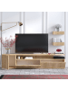 CALICOSY TV-Möbel ALIKA in Helles Holz - (W) 180  x (H) 45  x (L) 35  cm