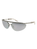 GCDS Unisex Sonnenbrille Browline Silber