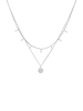 Elli Halskette 925 Sterling Silber Plättchen in Weiß
