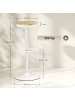 HOMCOM Barhocker-38,5L x 38,5B x 60-80H cm-Naturholz+Weiß
