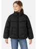 name it Pufferjacke Stehkragen Reflektordetail Zip in Schwarz