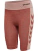 Hummel Hummel Shorts Hmlclea Yoga Damen Atmungsaktiv Feuchtigkeitsabsorbierenden Nahtlosen in WITHERED ROSE/ROSE TAN MELANGE