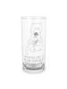Mr. & Mrs. Panda Wasserglas Otter Blumenstrauß mit Spruch in Transparent