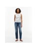 Tommy Hilfiger Top in Fine Stp Ecru - Dark Night Navy