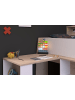 58 aufm Kessel HOCHBETT Parisot Lucas 90x200 Holznachbildung Weiß/Japanische Eiche