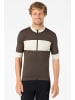 super.natural Merino Fahrradtrikot in braun-beige