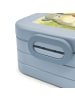 Mr. & Mrs. Panda Lunch Box Chinchilla Blume Design mit Spruch in Blau Pastell