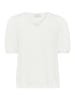 Kaffe Kurzarm-Bluse KAlisette Loose fit in Chalk