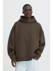 BLEND Kapuzenpullover Kängurutasche Langarm Casual in Braun