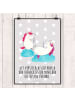Mr. & Mrs. Panda Bild Einhorn Sekt mit Spruch in Grau Pastell