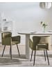 Beliani 2er-Set Esszimmerstuhl SANILAC in Grün/Schwarz