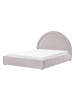Beliani 2-tlg Doppelbett MOUZON in Beige/Grau