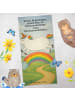 Mr. & Mrs. Panda Badehandtuch Einhorn Regenbogen Design mit Spruch in Weiß