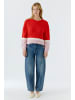 Oui Pullover in red rose