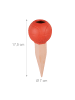 relaxdays 4 x Tonkegel "Basketball" in Orange/ Terrakotta