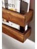 FineBuy Zeitungsständer in Braun / Sheesham / 30x10x72