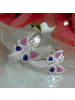 Gallay Creole 12x7mm Silber 925 in pink lila