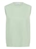 SAINT TROPEZ Strickweste MilaSZ Gerade Passform in Cameo Green Melange