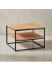 KADIMA DESIGN Couchtisch 60x60x41 cm Massivholz Metall Sofatisch Wohnzimmertisch