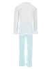 Disney Frozen 2tlg. Outfit: Schlafanzug Anna und Elsa Langarmshirt mit Hose in Weiß