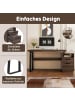 ABRIHOME Schreibtisch im minimalistischen Stil 135x54 cm