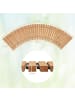 COSTWAY Gartenweg Holz ausrollbar 216x43cm in Beige