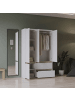 CALICOSY Schrank CLYDE in Helles Holz - (W) 138,2  x (H) 220,5  x (L) 50  cm