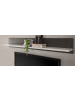 Furn.Design Wandboard weiß Hochglanz, grau Stone, Wandregal 150 cm