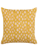 Beliani Dekokissen GINNALA in Gelb - (W) 45 x (H) 10 x (L) 45 cm