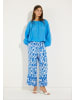 More & More luftig-leichte, weite Bluse in blue