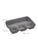 relaxdays Schubladen Organizer in Hellgrau - (B)29,5 x (H)5,5 x (T)19 cm