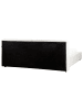 Beliani Doppelbett LINARDS in Weiß/Schwarz - (W) 230 x (H) 94 x (L) 242 cm