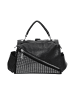 faina Handtasche in Schwarz Silber